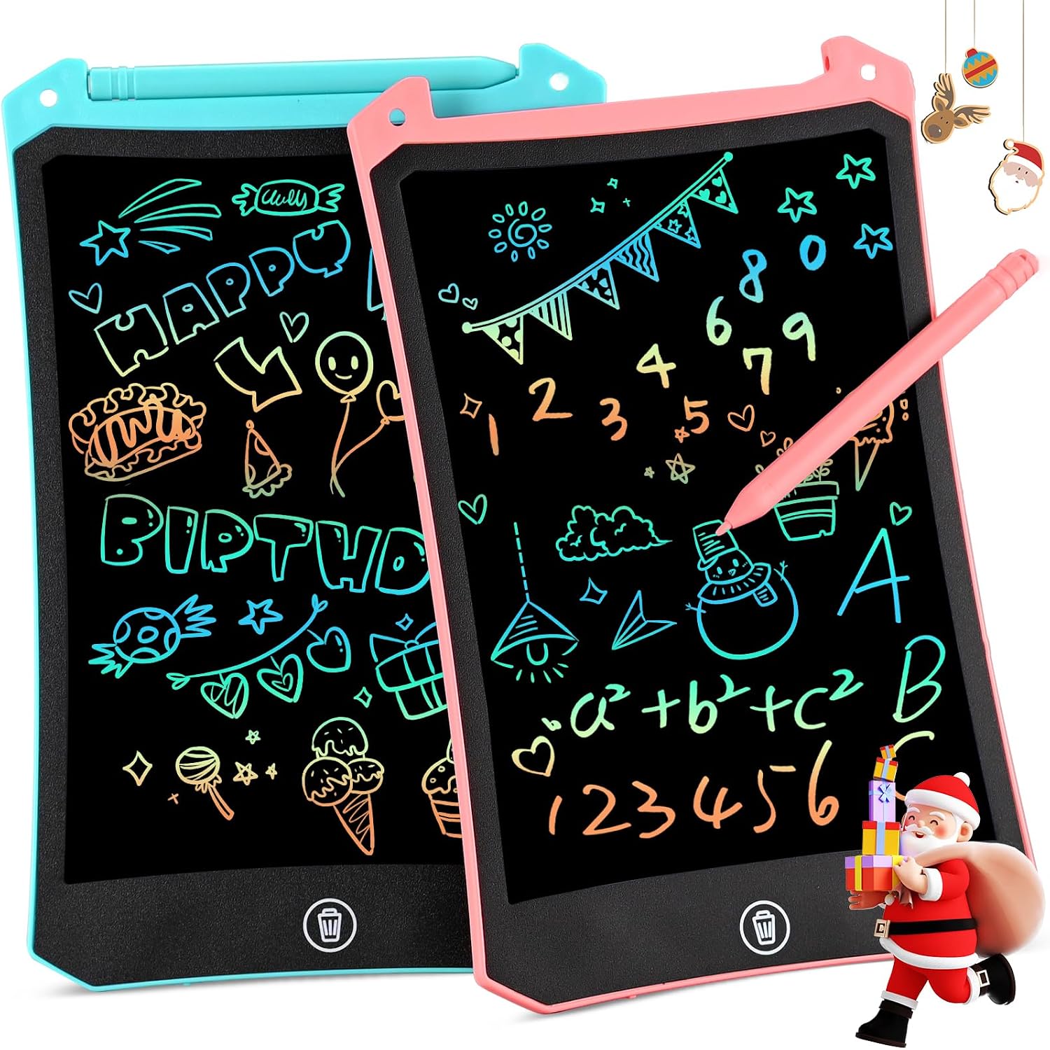 RaceGT Tablette dessin enfant LCD 8,5 pouces ardoise magique, lot de 2