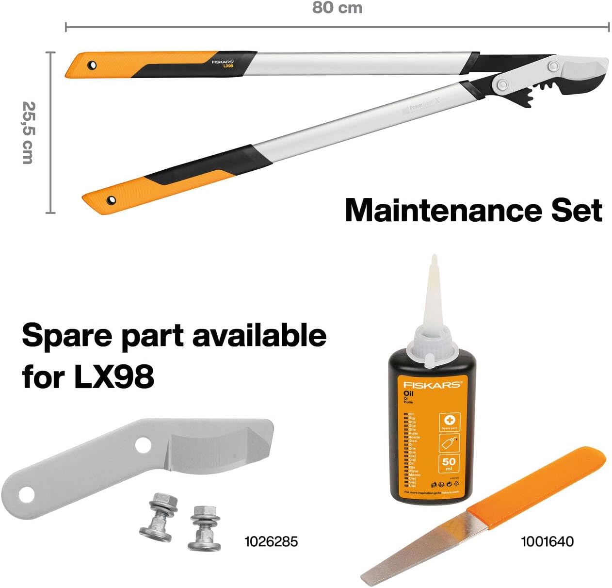 Thumbnail 2 de Fiskars PowerGear X Bypass-Getriebeastschere LX98-L – 80 cm, Antihaftbeschichtet