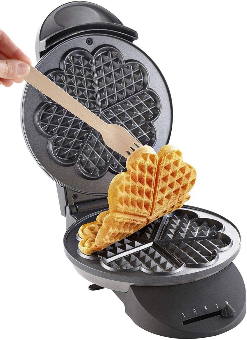 Detalle 2 de Tefal WM310D Herzwaffeleisen 1000 W 🧇