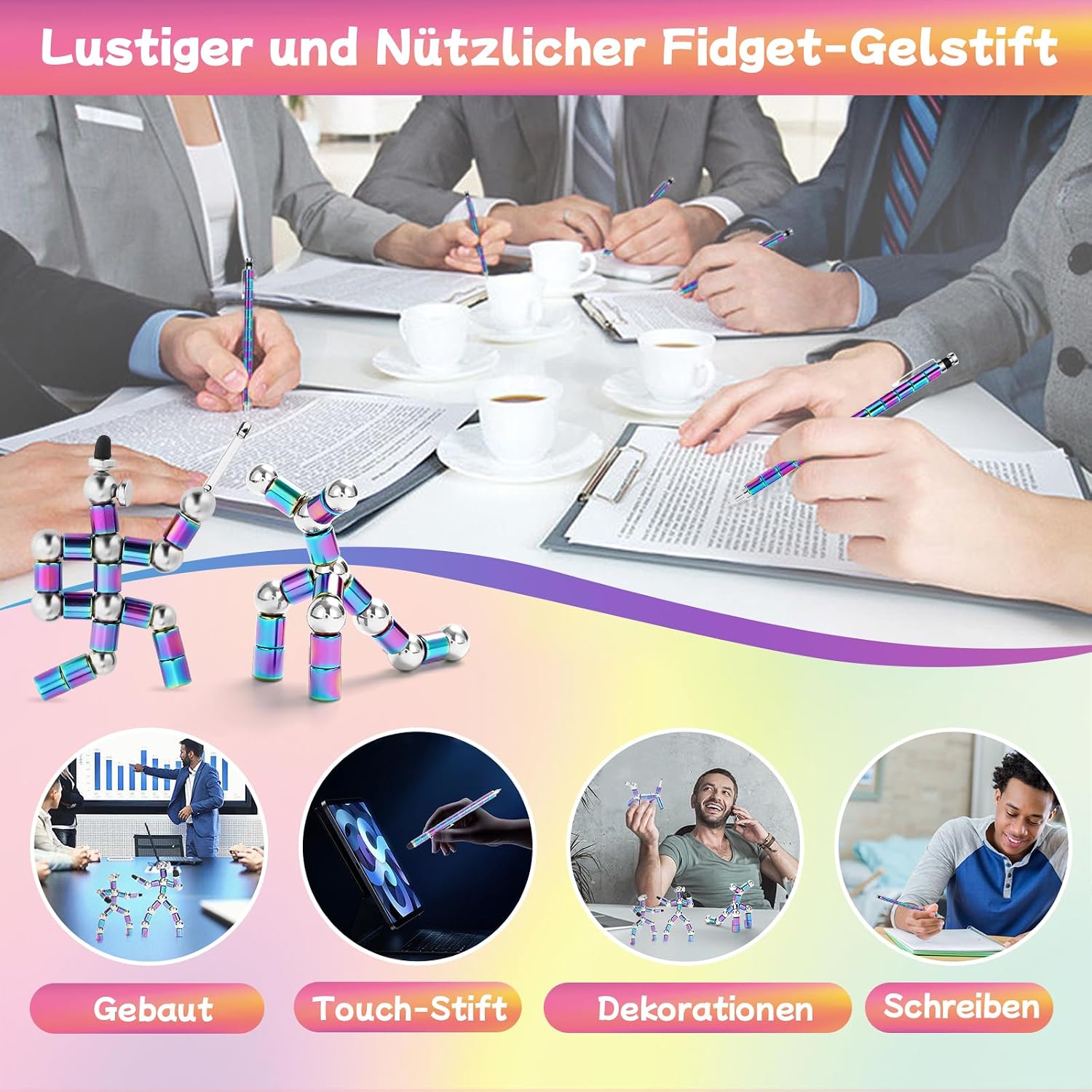 Thumbnail 3 de CDDFUNGO Fidget Gelstifte, als Schreib- und Spielstift