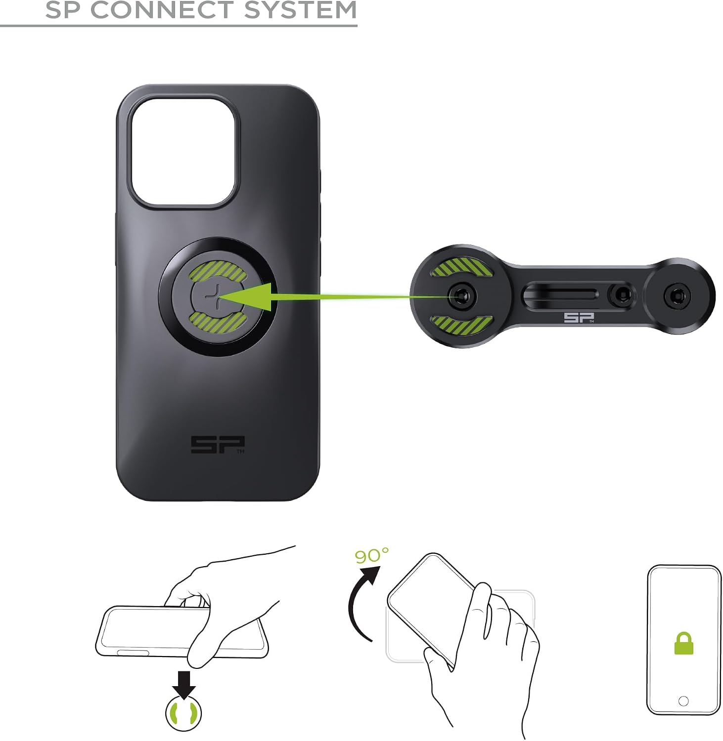 Thumbnail 2 de SP CONNECT Moto Bundle SPC+ avec module anti-vibration (compatible iPhone 16 Pro Max, MagSafe)