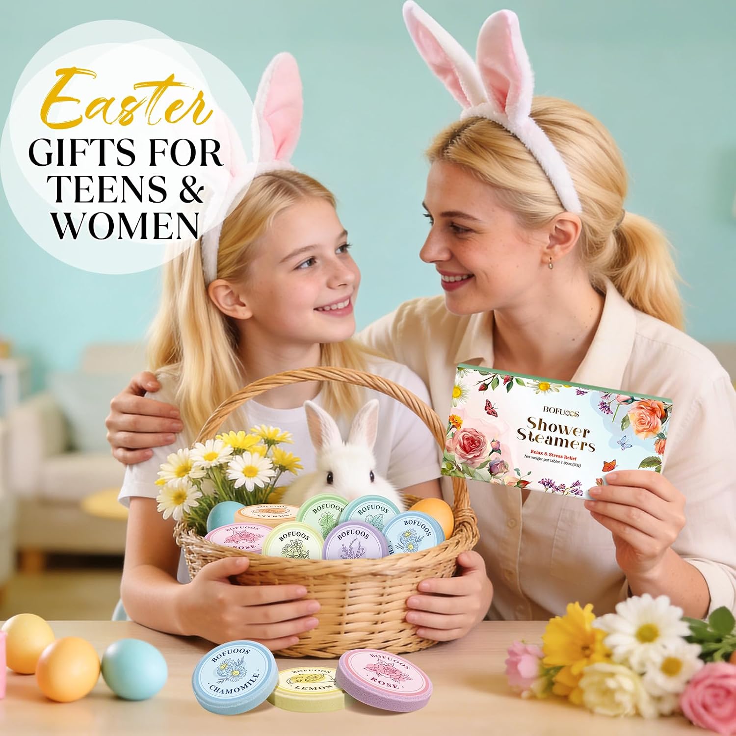 Detalle 2 de Bofuoos Mothers Day Gifts for Mum 8pcs shower steamers