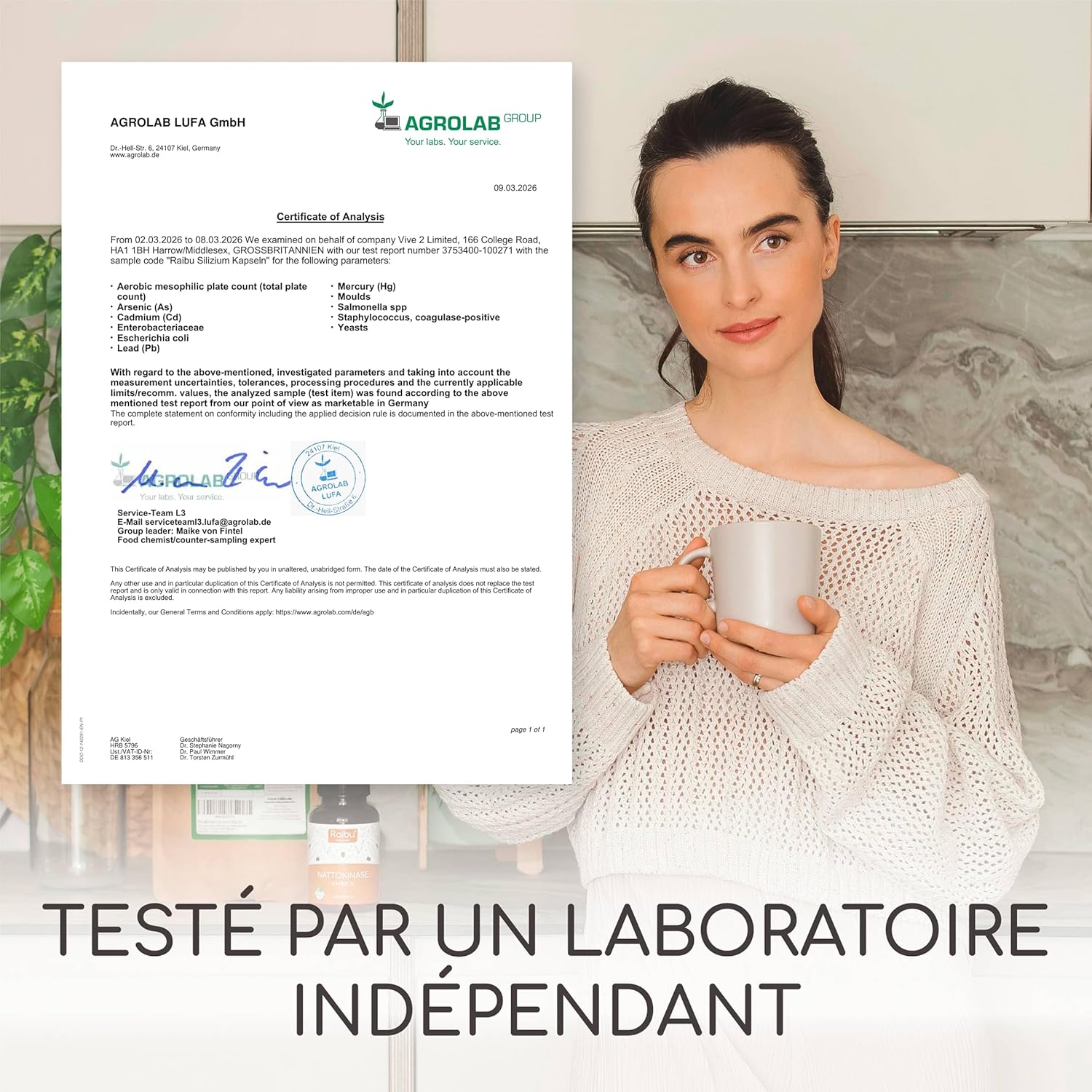 Thumbnail 3 de Silicium Organique Raibu - 667 mg, 90 gélules pour 3 mois, extrait de bambou, vegan