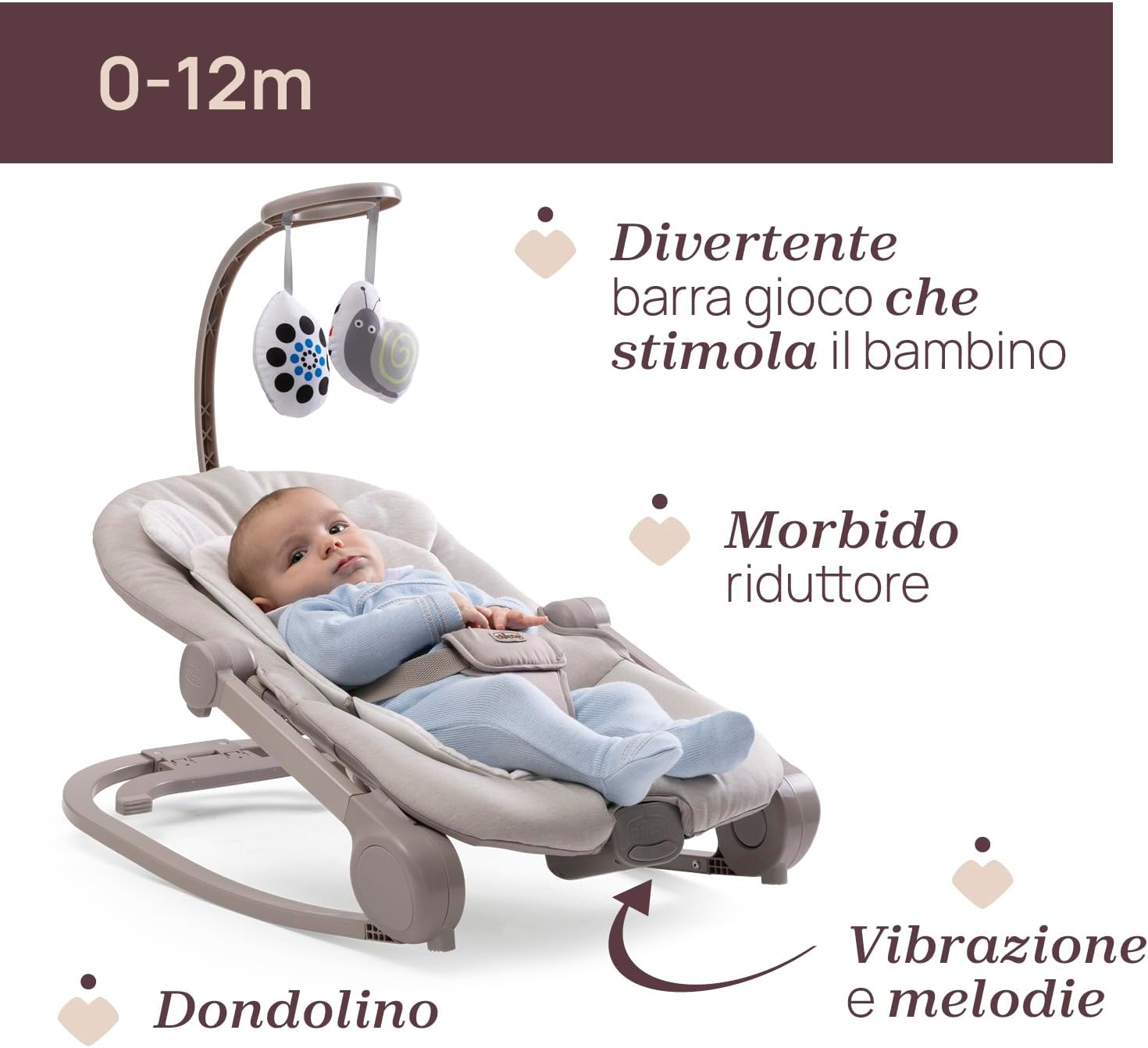 Thumbnail 1 de Chicco Sdraietta Mia 2in1: morbidezza, gioco e versatilità dalla nascita fino a 18 kg