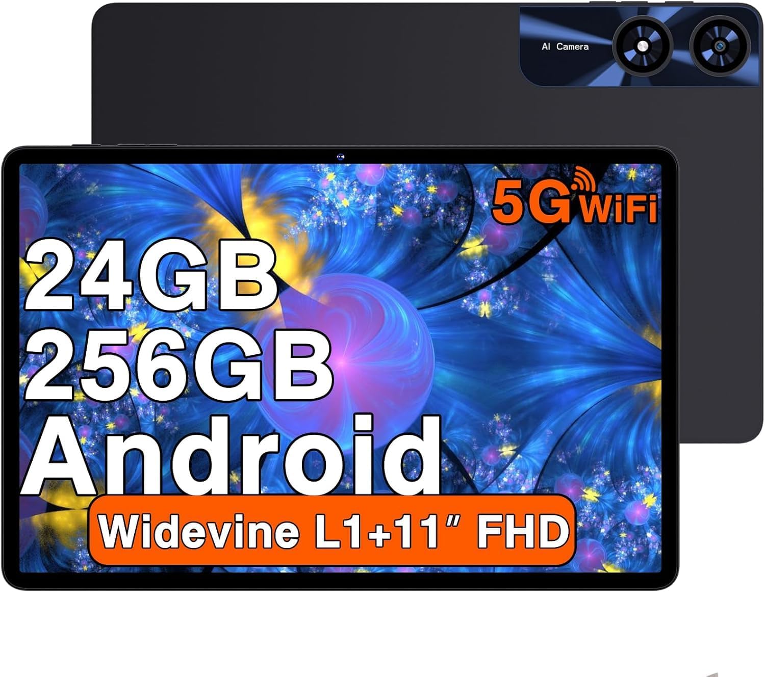 Detalle de 2026 Nouvelle Tablette Android 11'' – Puissance et stockage généreux (256 Go ROM, 24 Go RAM)