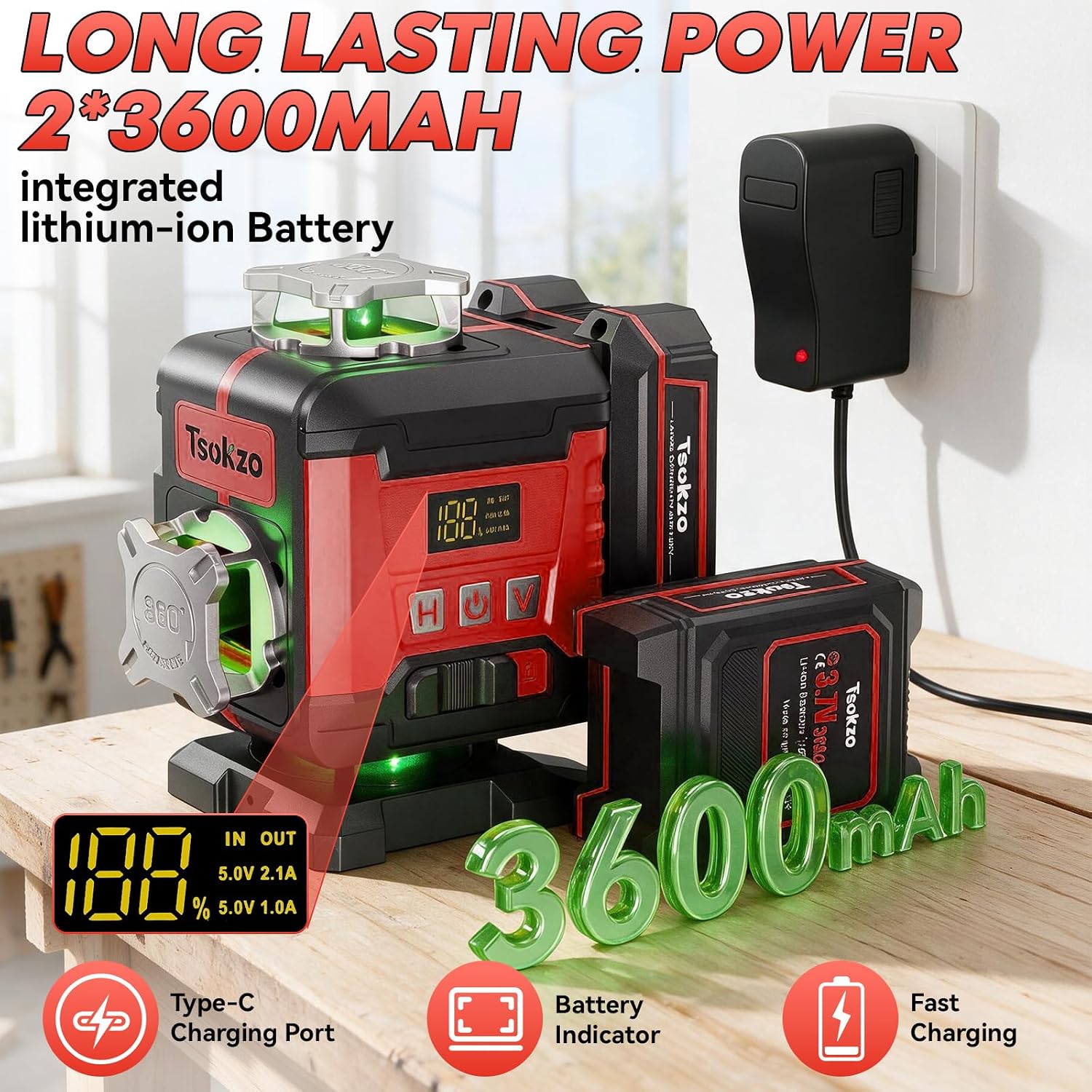 Detalle de Laser Level with 4x360° Lines