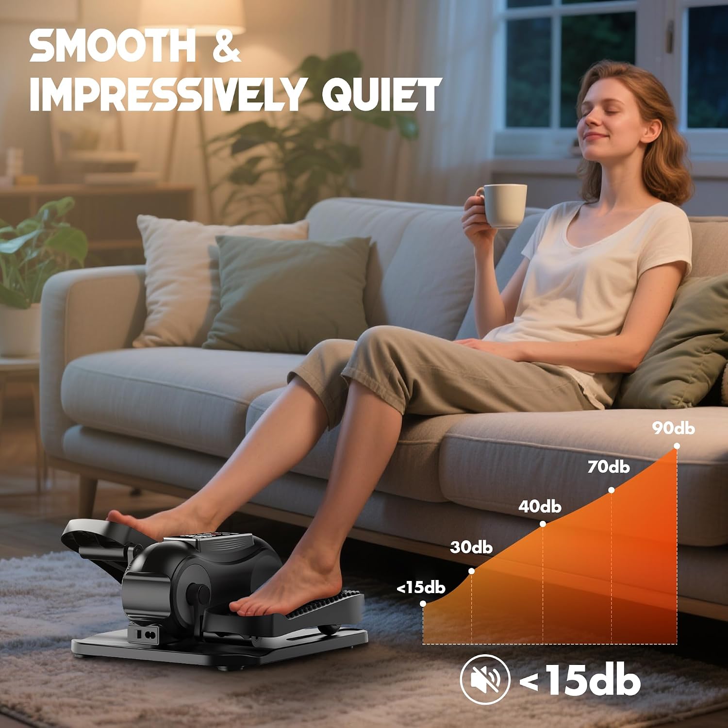 Thumbnail 3 de Yagud Elliptical C Under Desk Elliptical Machine, 12 Modes, Remote