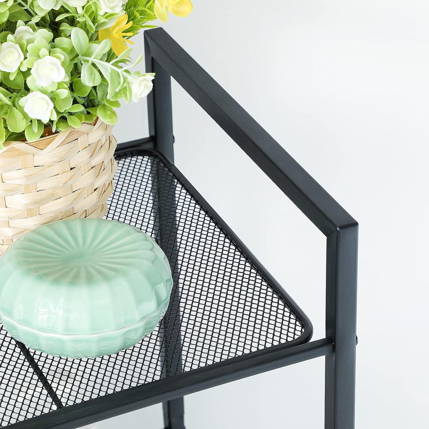Detalle 2 de SONGMICS BSC35BK 5-Tier Metal Shelving Unit, Adjustable, 38 x 30 x 128.5 cm