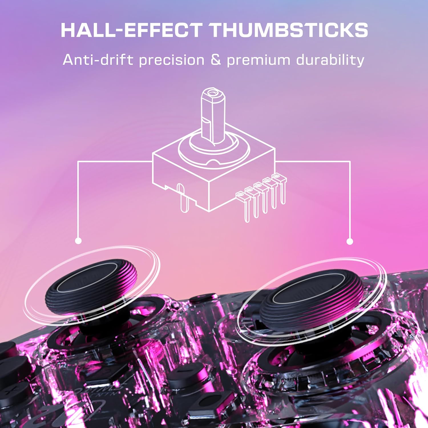 Thumbnail 2 de Turtle Beach Afterglow Transparent – kabelgebundener RGB-Gaming-Controller für Nintendo Switch 2 (offiziell lizenziert)