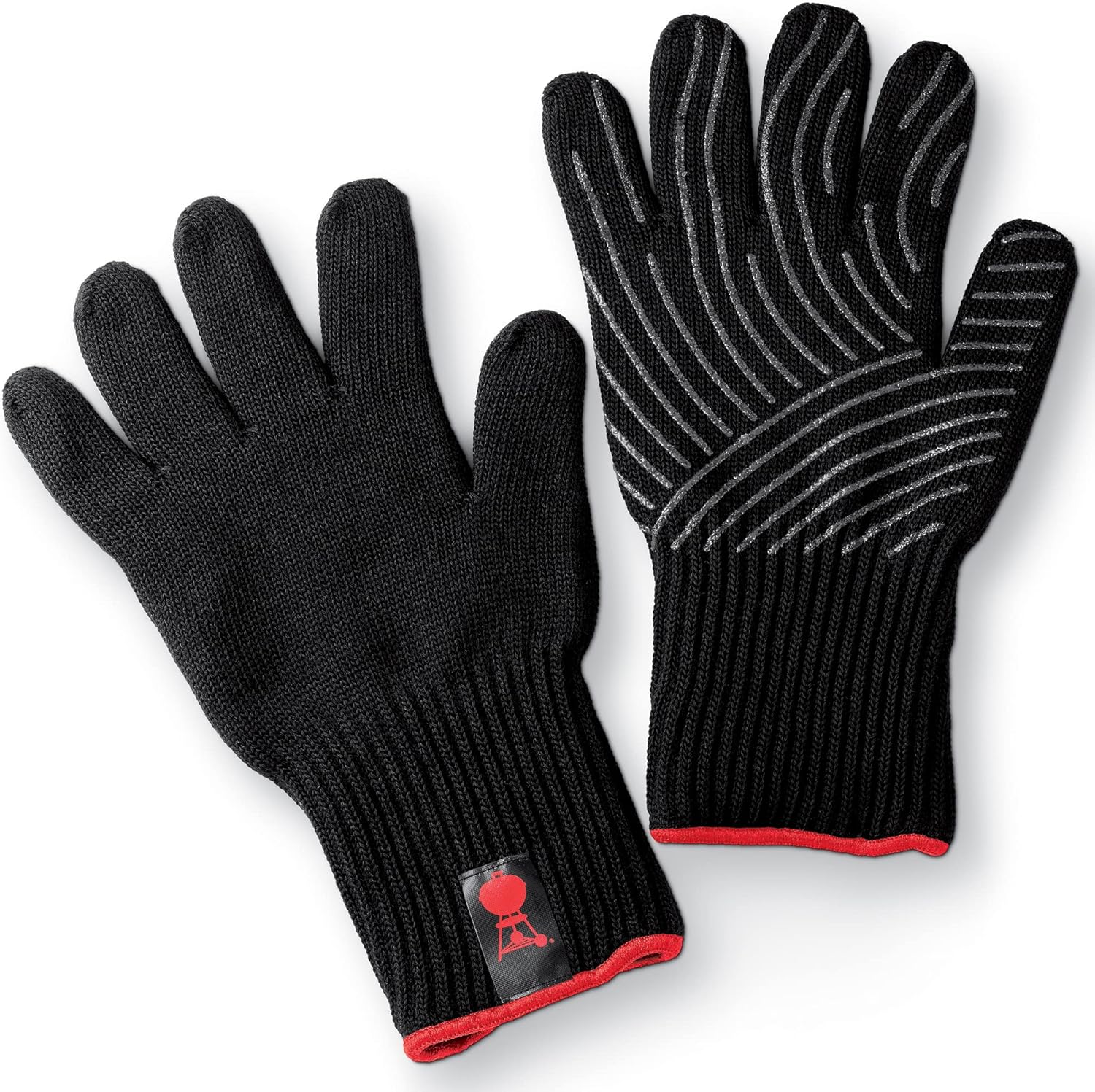 Weber Premium Grillhandschuhe Größe L/XL – Kevlar-Mischgewebe, Silikonnoppen, Hitze‑Schutz bis 260 °C