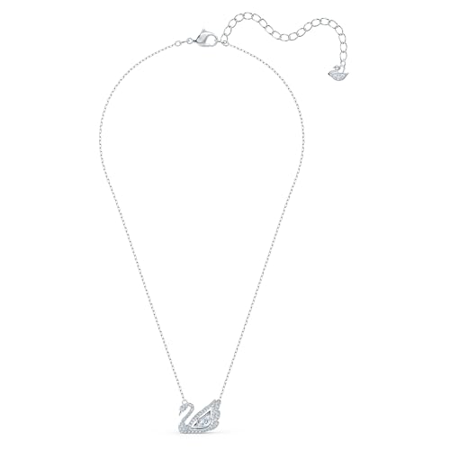 Detalle de Swarovski Dancing Swan, collana con cigno bianco e placcatura in rodio