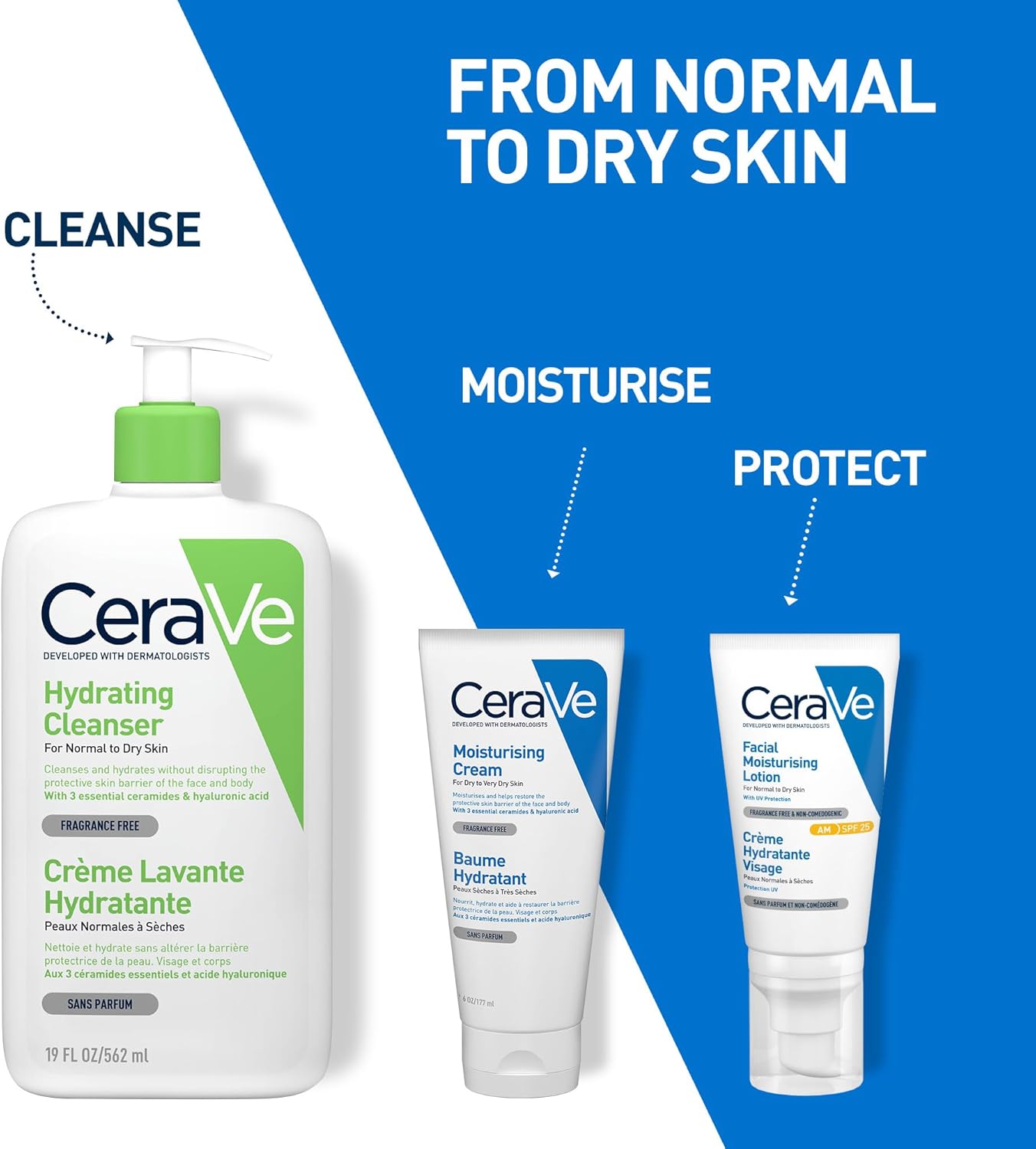 Thumbnail 4 de CeraVe Moisturising Cream 177ml for dry skin