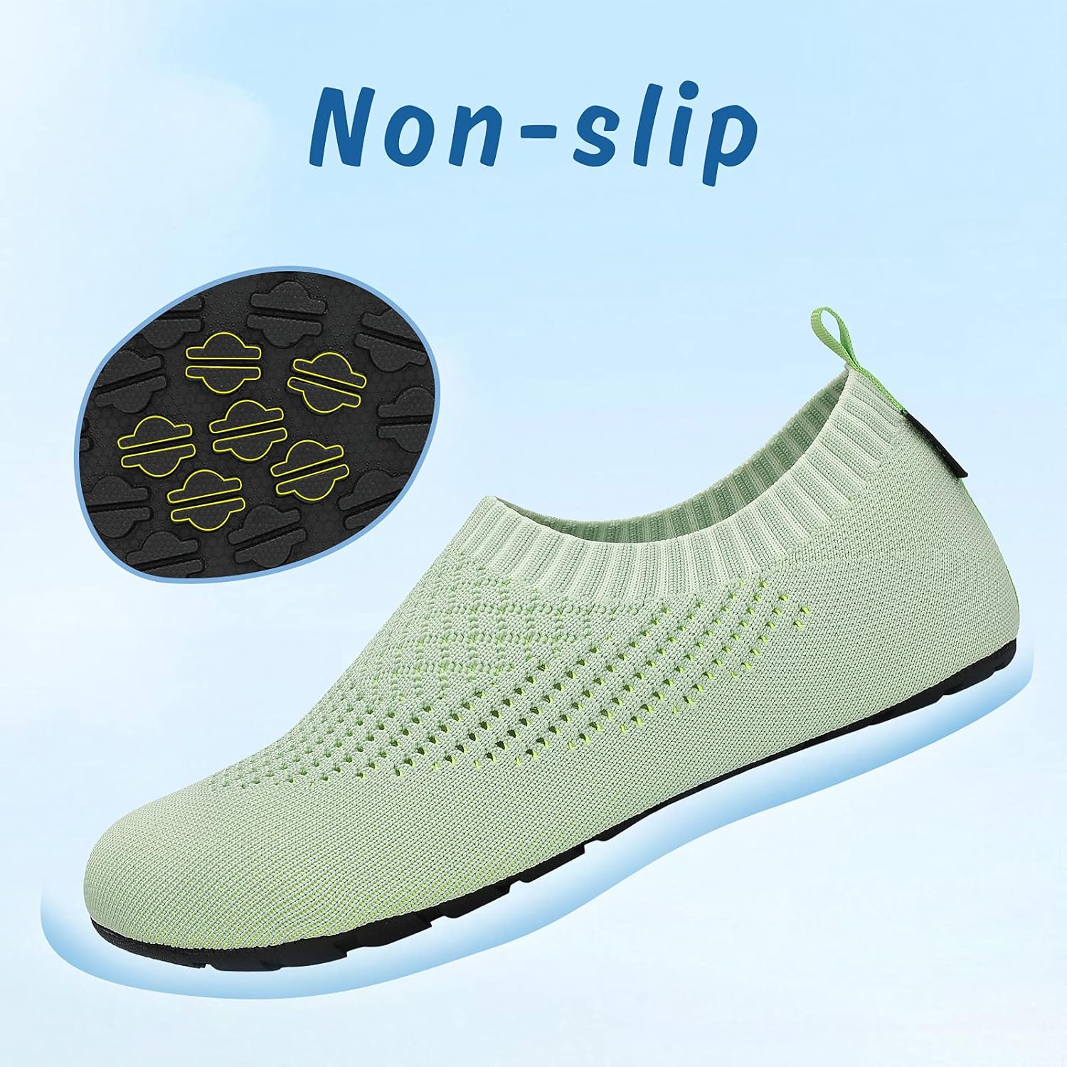 Detalle de SAGUARO Unisex Badeschuhe – Wasserschuhe für Damen und Herren, Schnell Trocken, rutschfeste Sohle (EU 37–47)