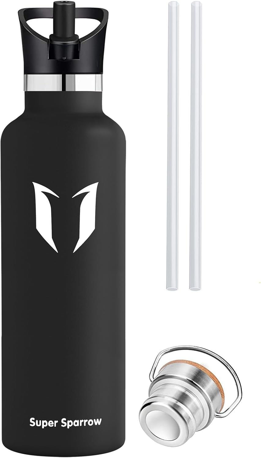 Thumbnail 3 de Super Sparrow borraccia doppia parete in acciaio inox coibentata da 750 ml (senza BPA/BPS/ftalati) con tappi intercambiabili