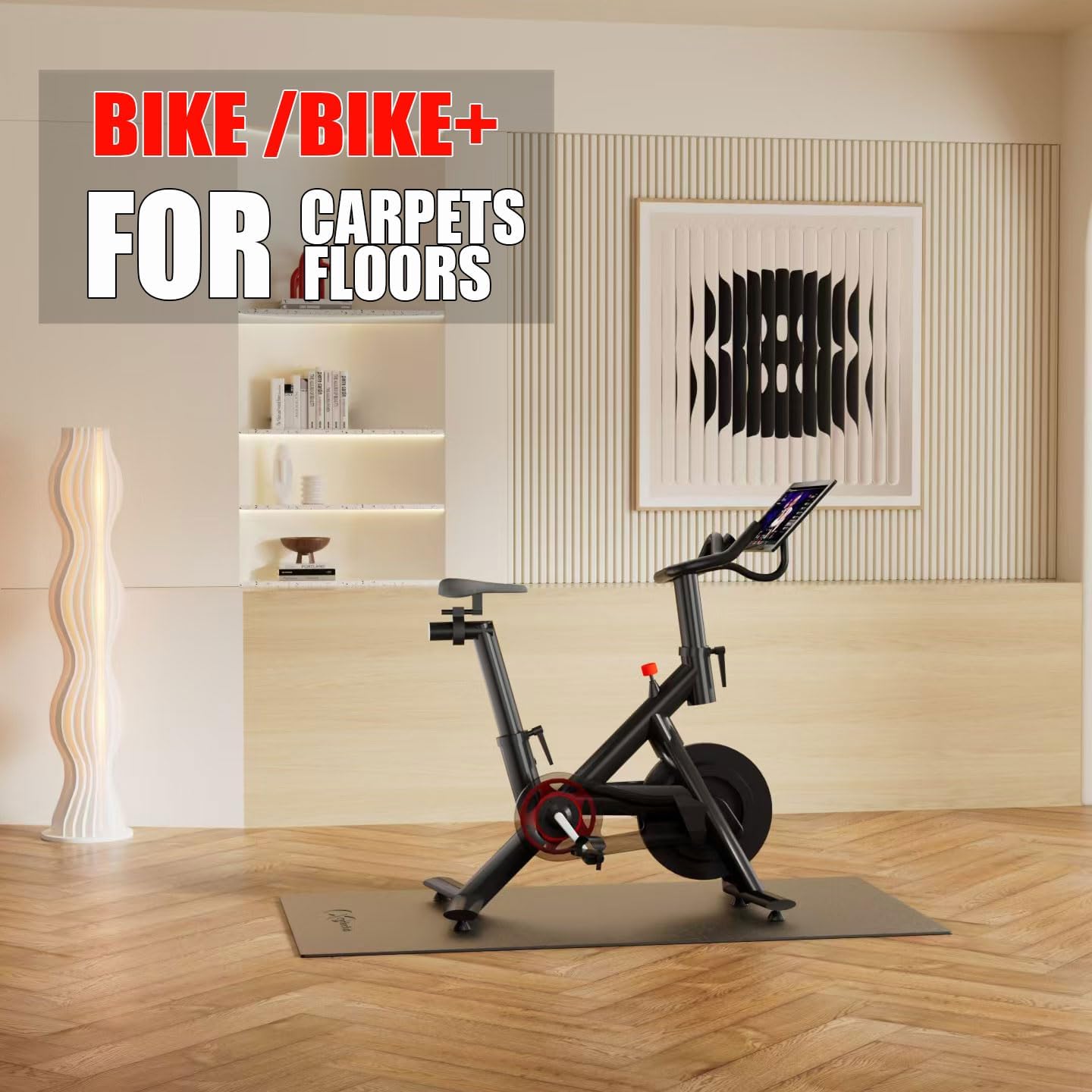 Thumbnail 2 de Cycleclub 6mm Bike Mat for Peloton Bike, Elliptical & Small Treadmills (30" x 60")