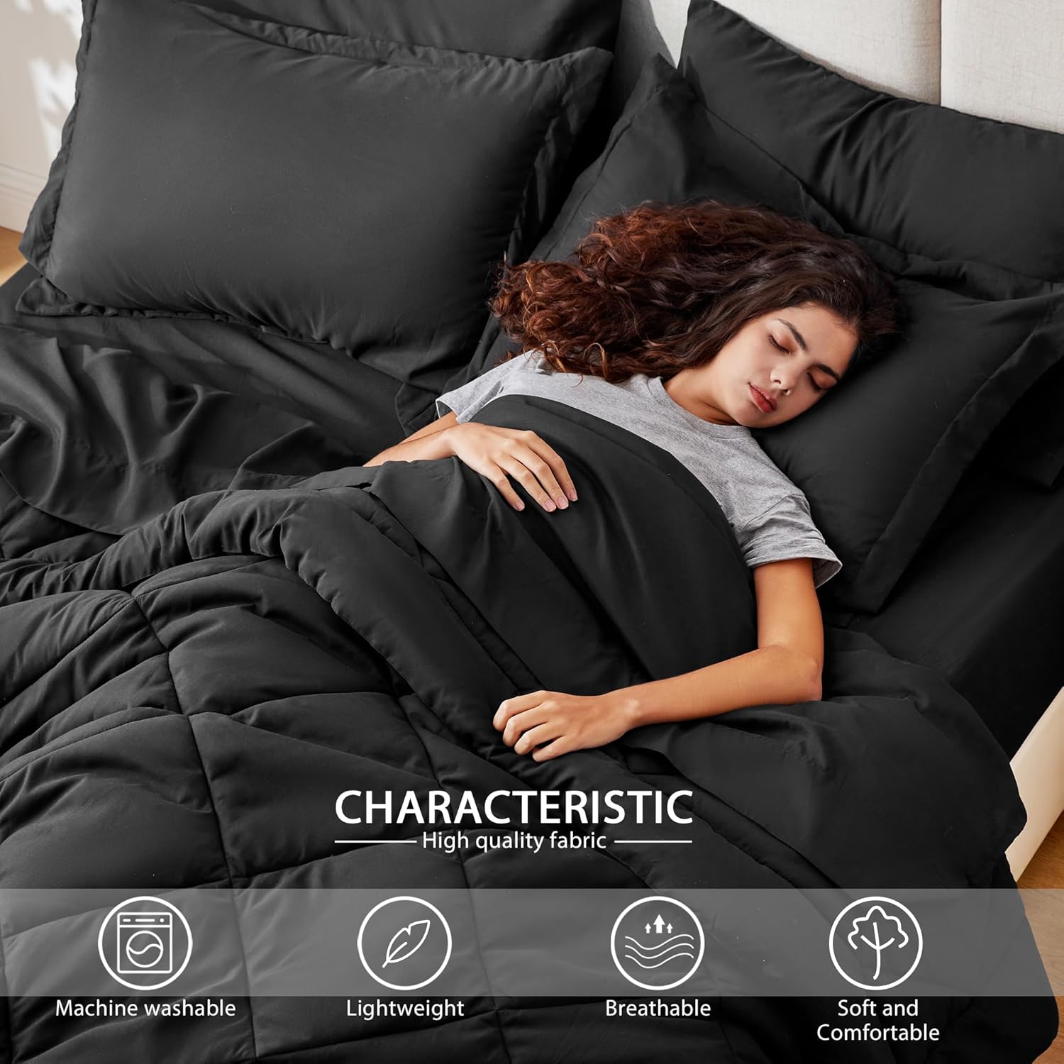 Thumbnail 2 de Love's Cabin Twin Comforter Set, 5-Piece Bedding