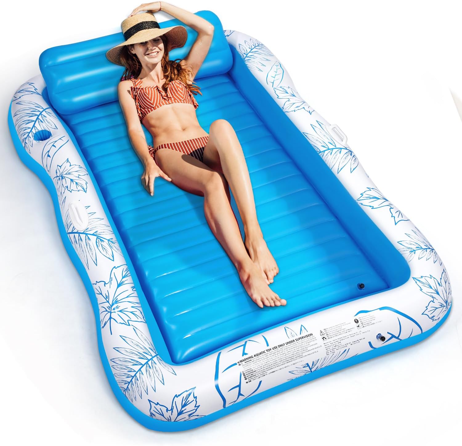 Detalle de BAIAI Inflatable Adult Pool Lounger Float - Large Beach Sun Tanning Float