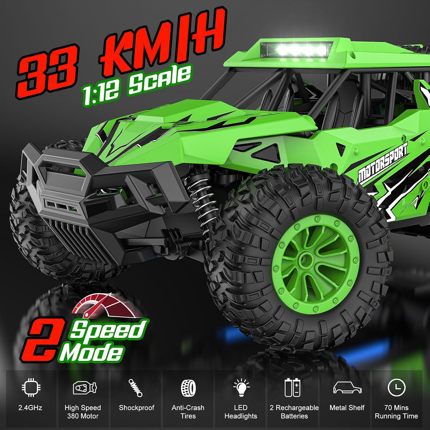 Detalle 2 de BLUEJAY RC Monster Truck 1:12 Scale