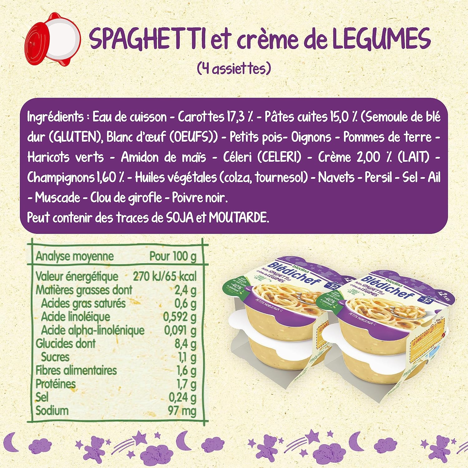 Thumbnail 5 de Blédina Blédichef 8 petits plats bébé 🍽