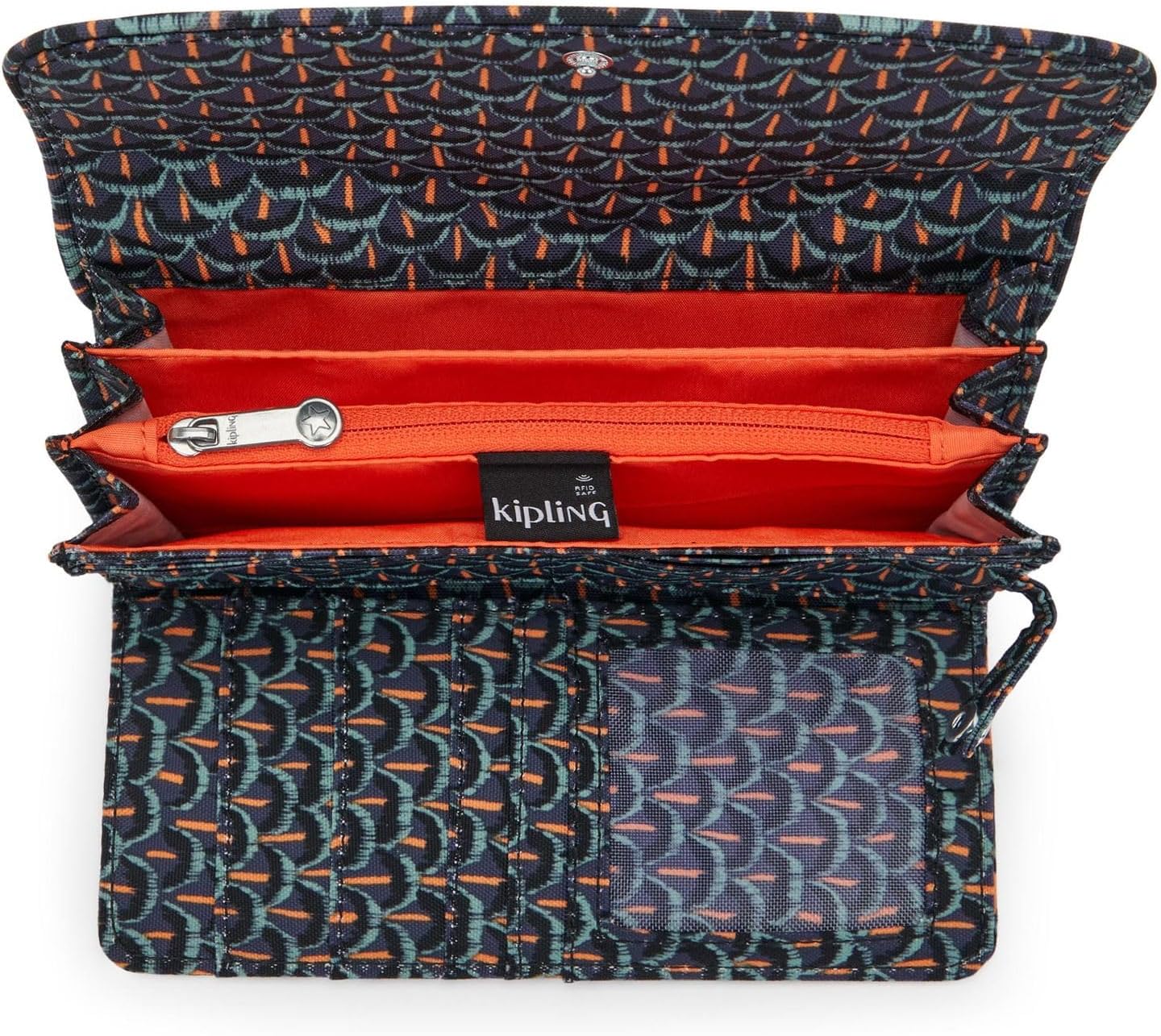 Detalle 2 de Kipling MONEY LAND Portafoglio Grande Inviting Grey: ampiezza, stile e RFID in un unico formato