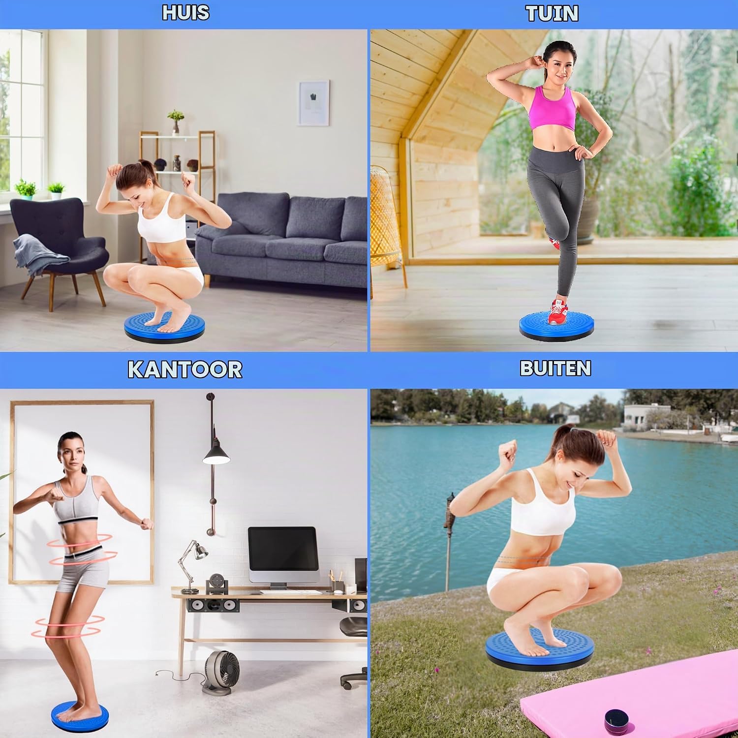 Thumbnail 6 de MAGIC SELECT A6326 twistboard voor fitness met antislip en 360° rotatie