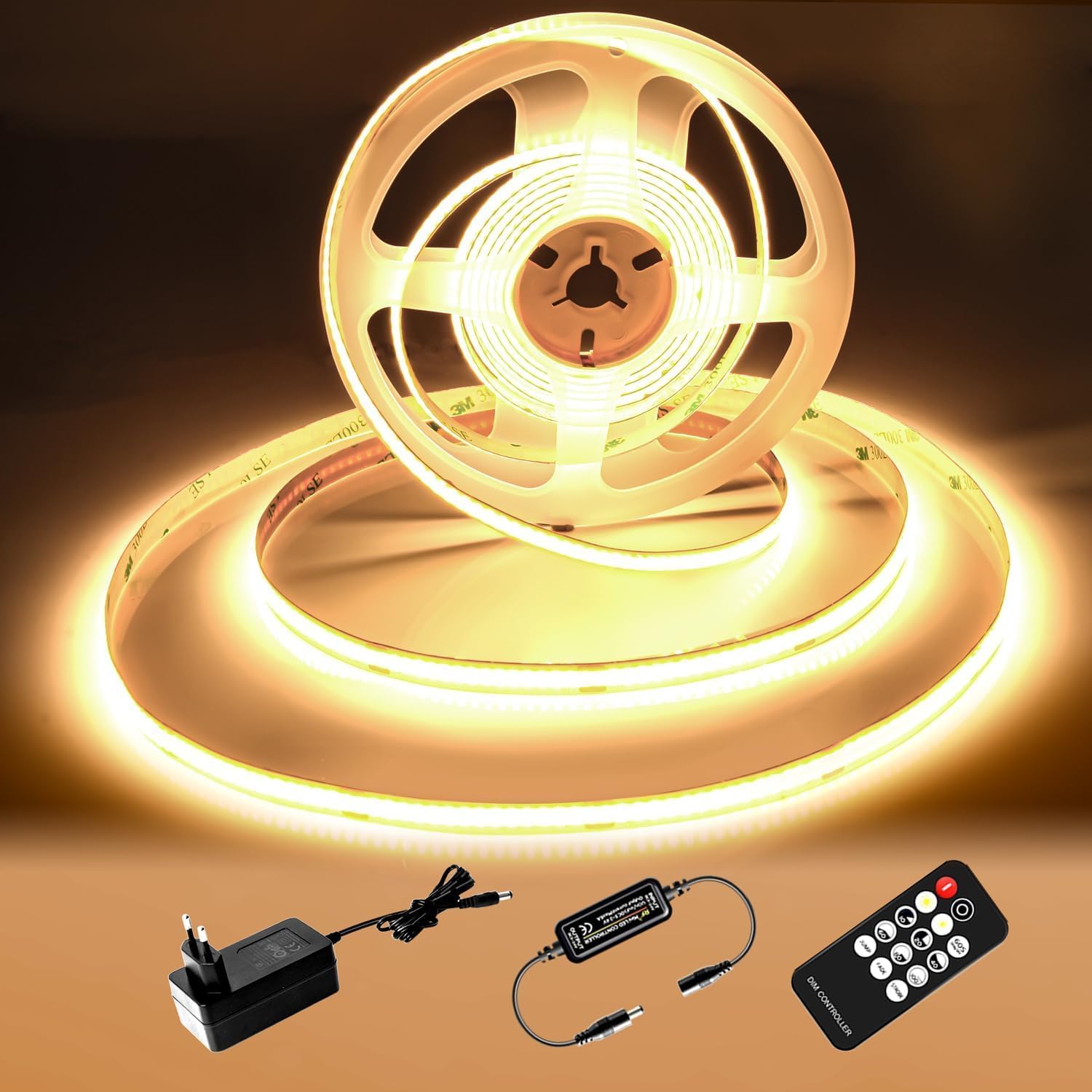 Detalle de luktix COB LED Streifen 5 m, 2700K warmweiß