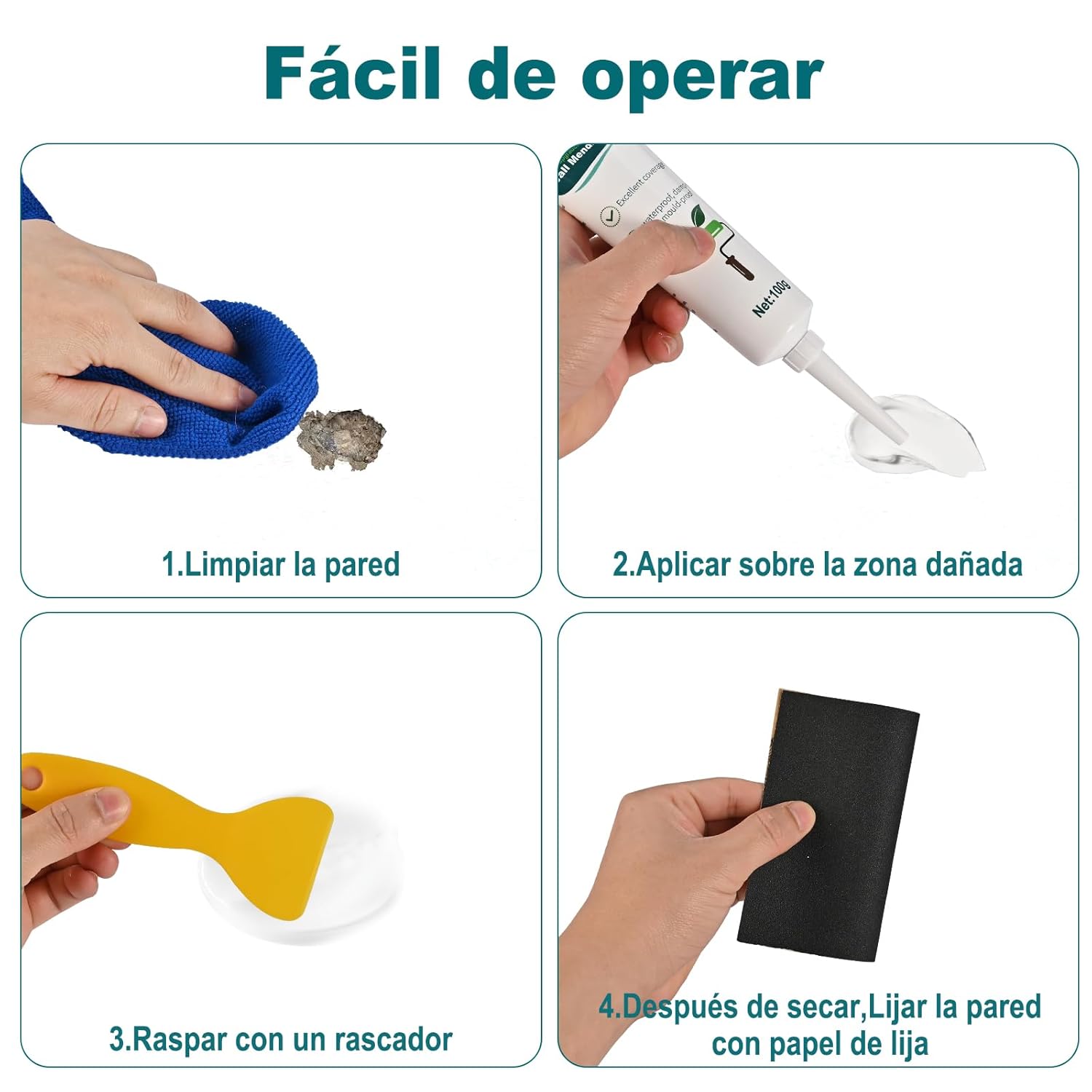 Thumbnail 4 de Cieex Crema de Reparación Masilla Pared 100 g