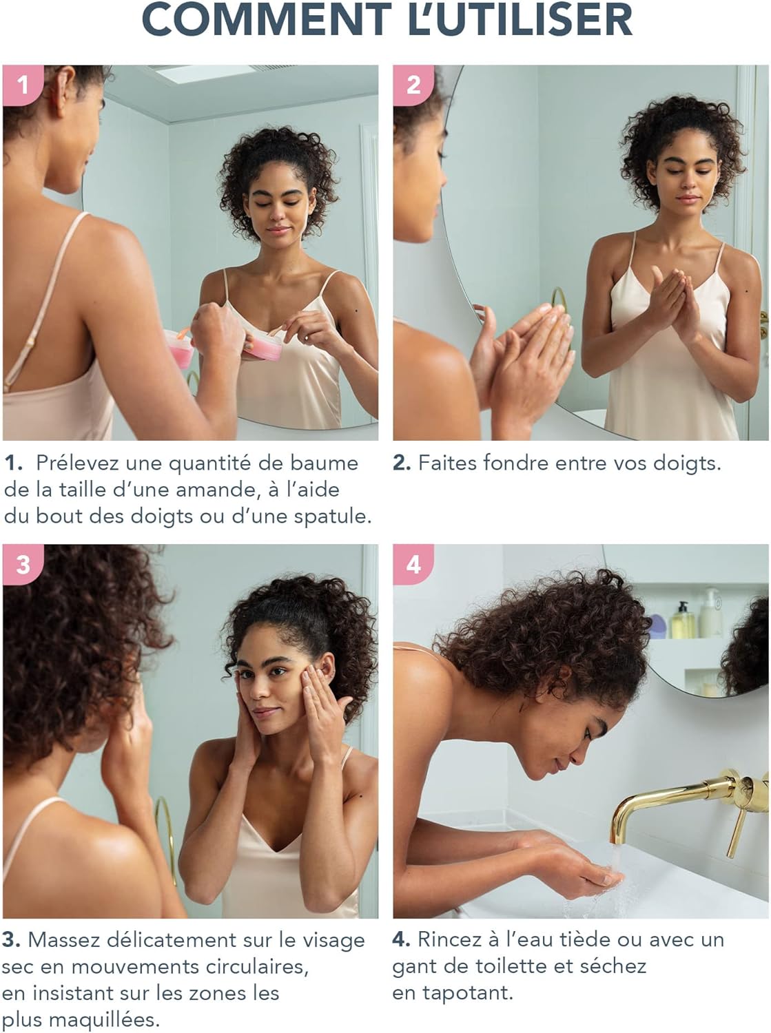 Detalle de FOREO LUNA Baume Démaquillant Ultra-nourrissant (yeux waterproof) — huile/bálsamo démaquillant visage et yeux, 15 ml