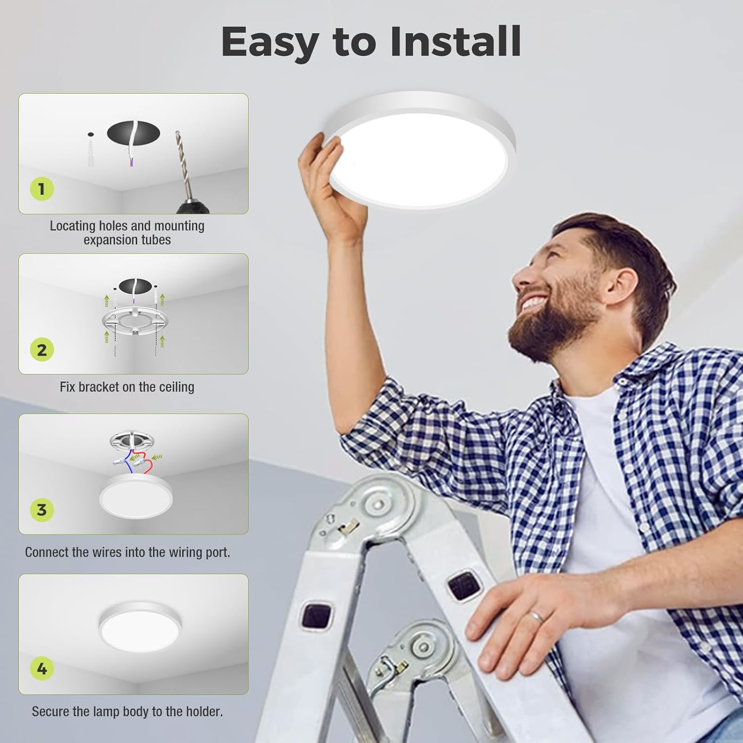 Thumbnail 5 de hepside LED Ceiling Light 39cm 3C Temp IP54