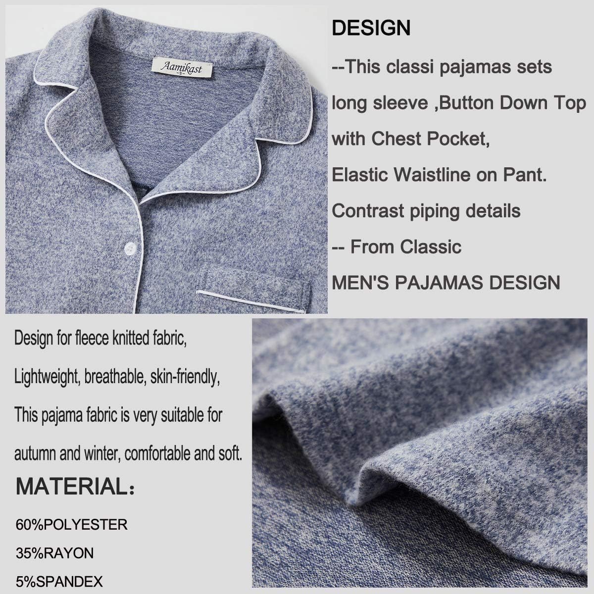 Thumbnail 5 de Aamikast Long-Sleeve Button Pajama Set for Women