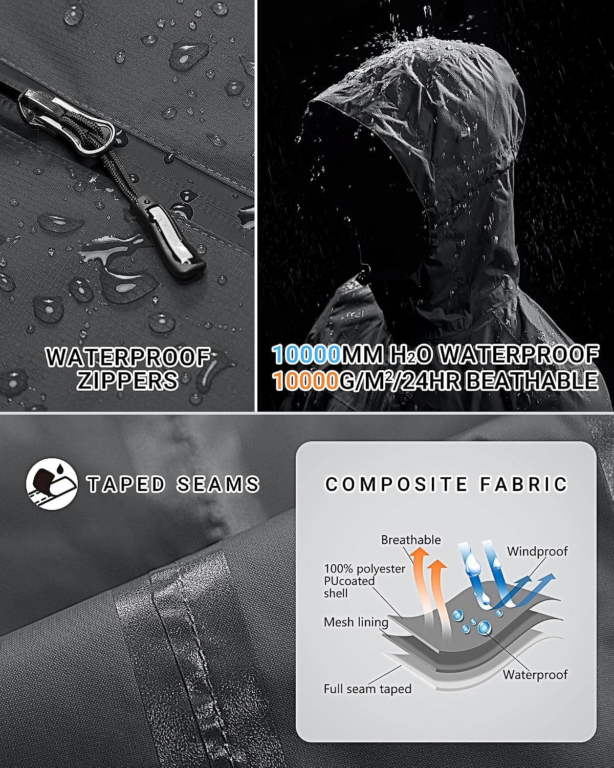 Thumbnail 2 de Outdoor Ventures Damen Regenjacke 10000MM