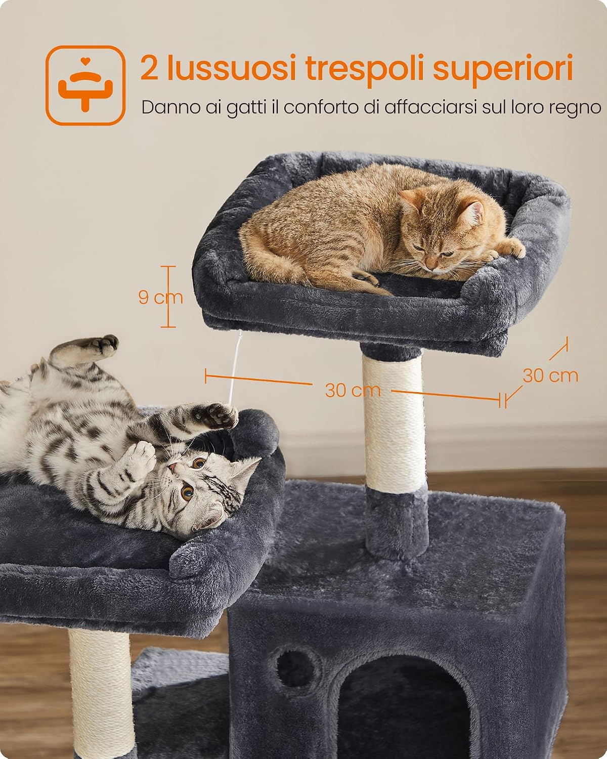 Detalle 2 de Feandrea PCT15GYZV1 Tiragraffi per Gatti 143 cm
