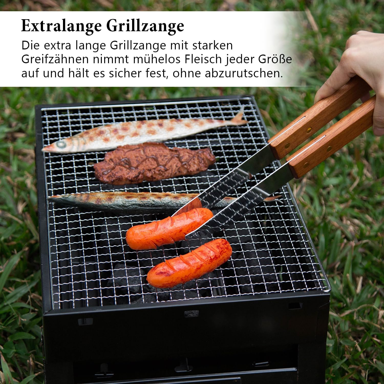 Thumbnail 5 de IMAGE 4-teiliges BBQ-Grillzubehör-Set aus Edelstahl mit Tragetasche