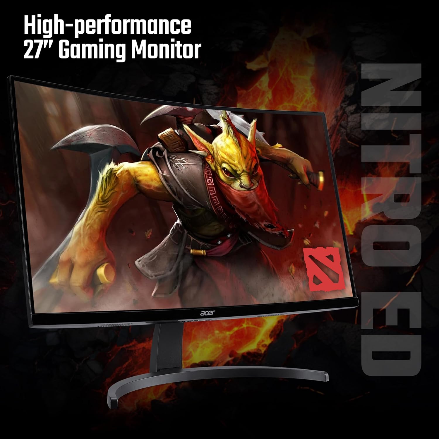 Detalle 2 de Acer Nitro ED273S3 27-inch Curved Gaming Monitor review