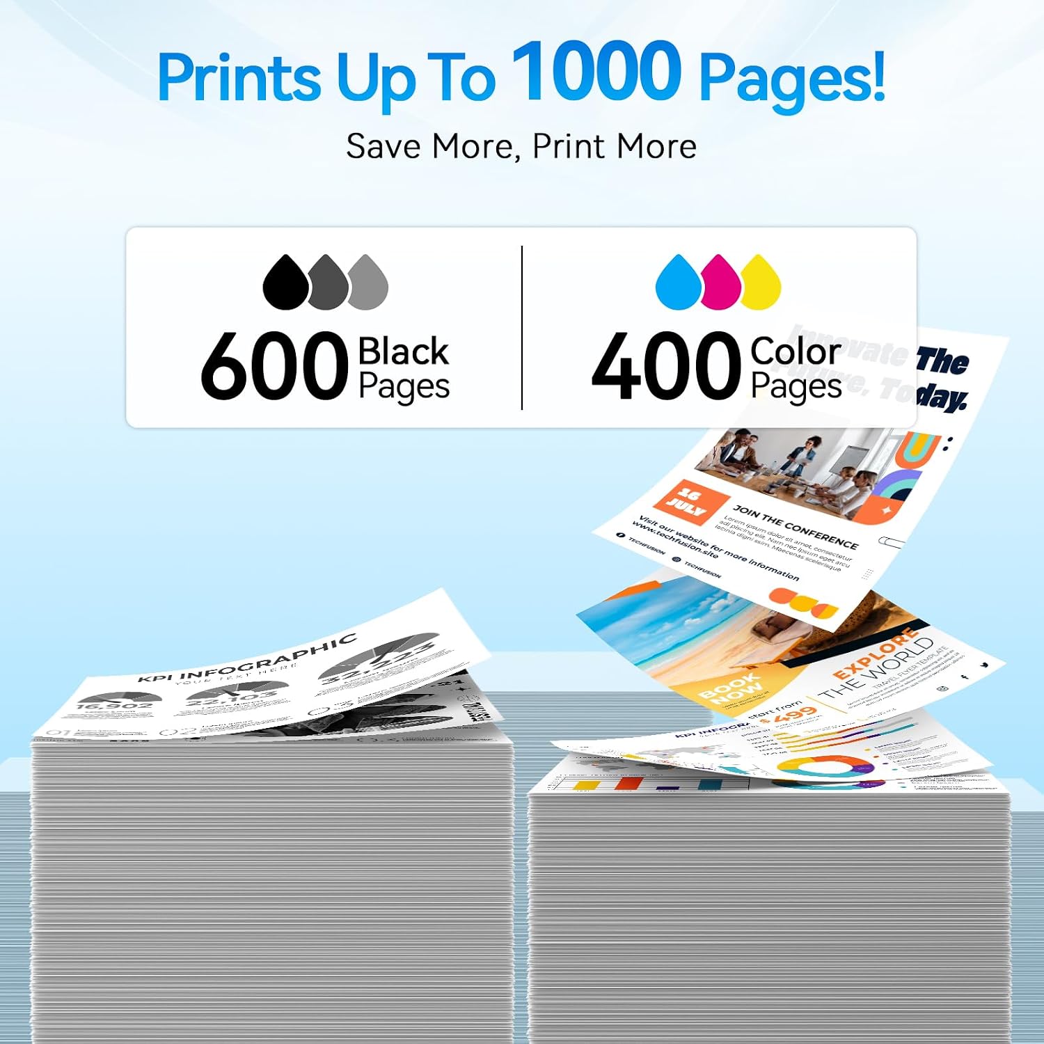 Detalle de Chromojet PG-240XL/CL-241XL Compatible Ink Cartridge Combo for Canon PIXMA