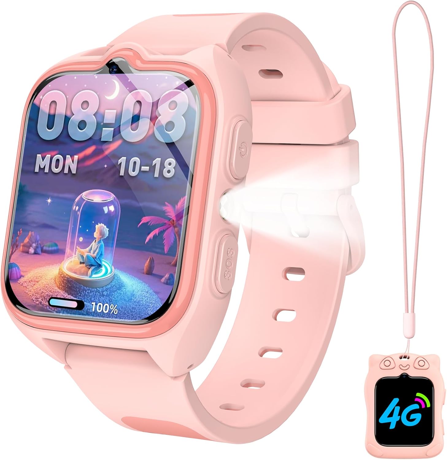 Detalle de Kids Smart Watch 4G with GPS, Video Calls, SOS and Classroom Mode