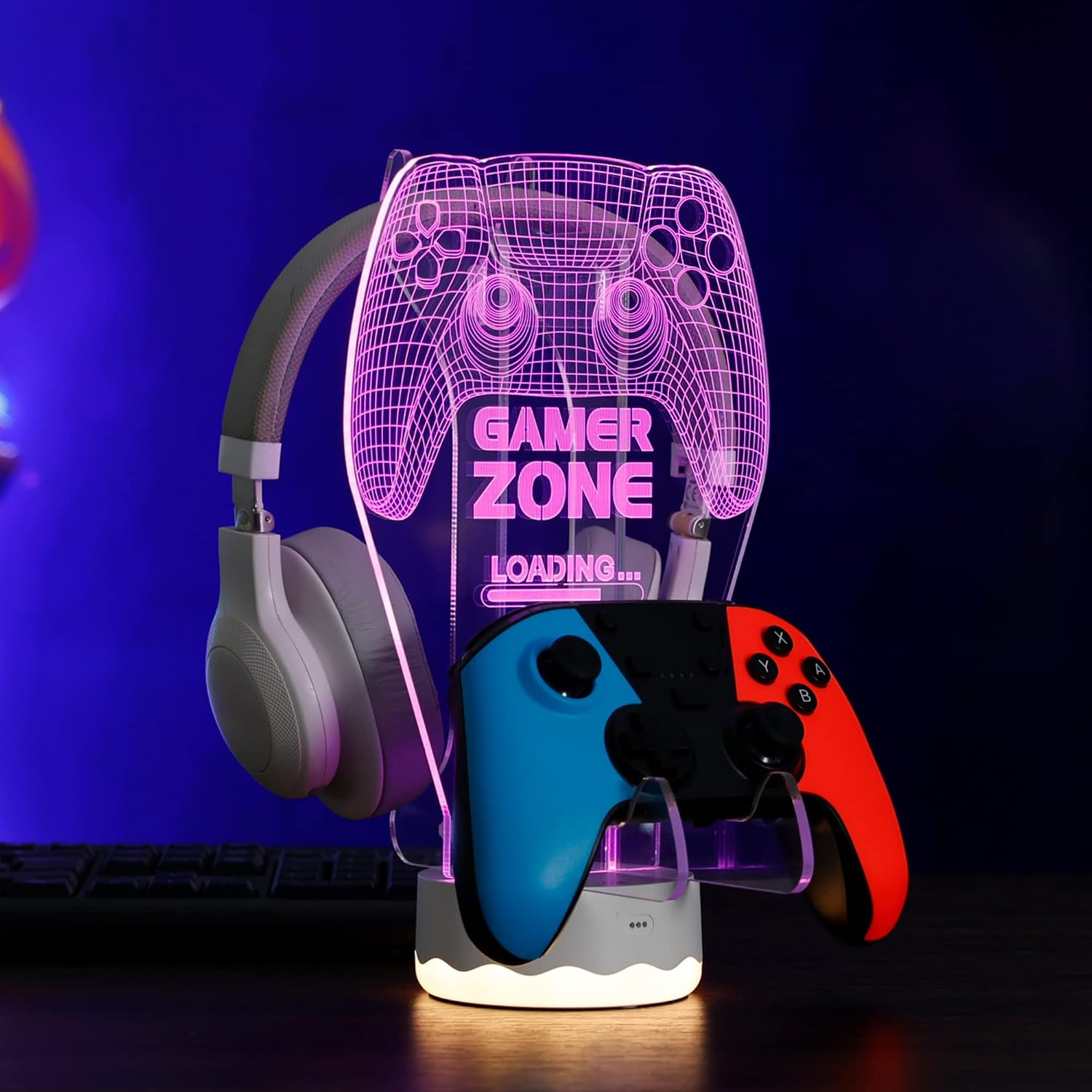 Thumbnail 4 de Light up Headphone Controller Stand 16 colours