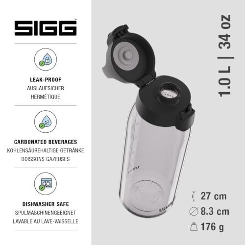 Thumbnail 1 de Sigg Tritan Trinkflasche Total Color ONE Anthracite – 1L, auslaufsicher, spülmaschinenfest