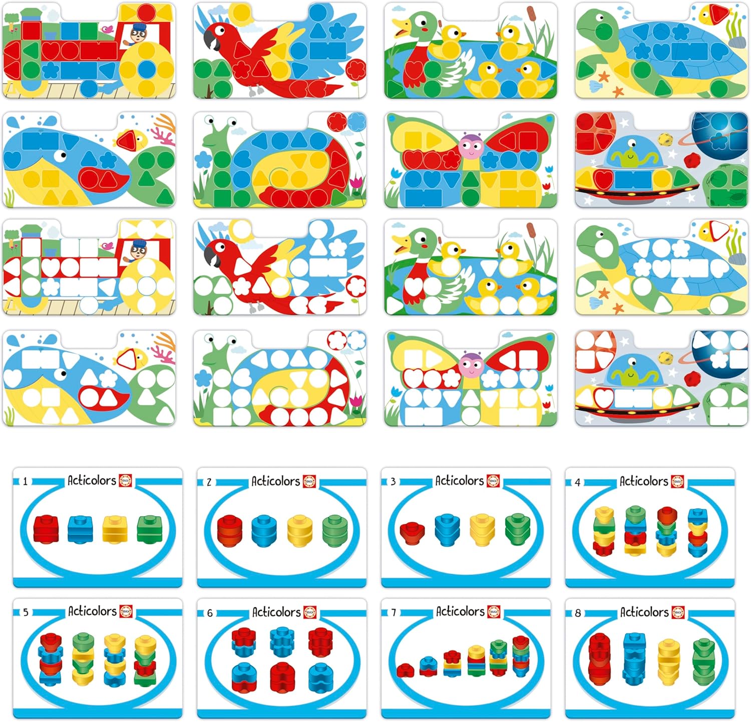 Thumbnail 1 de Educa Acticolors Kinderspiel Farben stapeln