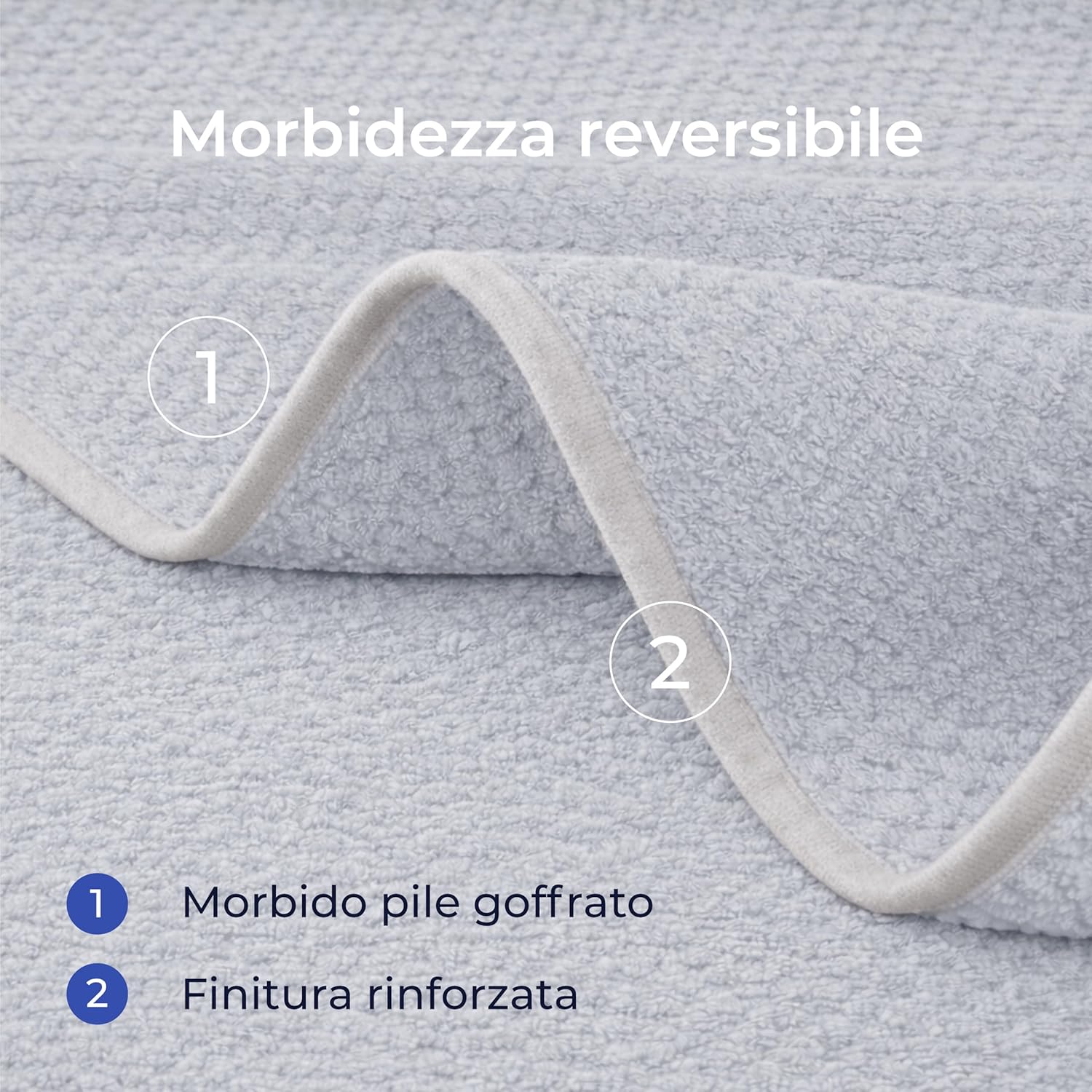 Thumbnail 2 de Dreamzie Coperta Impermeabile 127x152cm: coperta letto/divano reversibile in pile Sherpa, lavabile in lavatrice