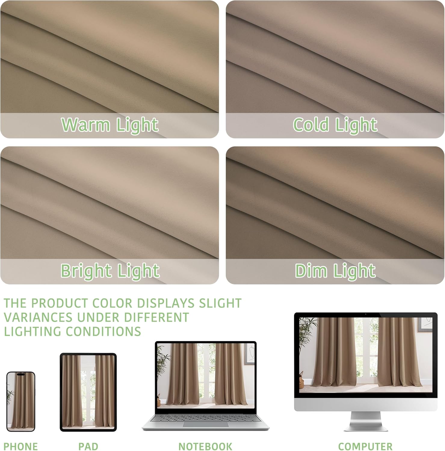 Thumbnail 3 de KGORGE Vorhänge 2er Set 175×140 cm blickdicht 🪟