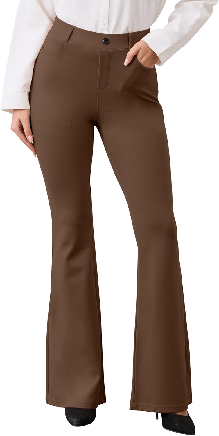 Thumbnail 6 de VIMPEP Women’s Classic Yoga Dress Pants High Rise Flare Pull-On Work Yoga Pants 2102