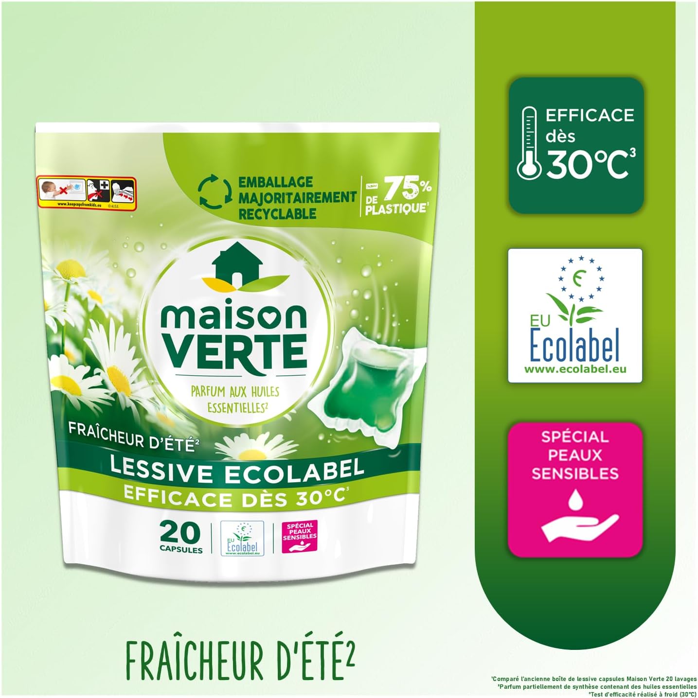 Thumbnail 2 de Maison Verte Lessive capsule 20 lavages