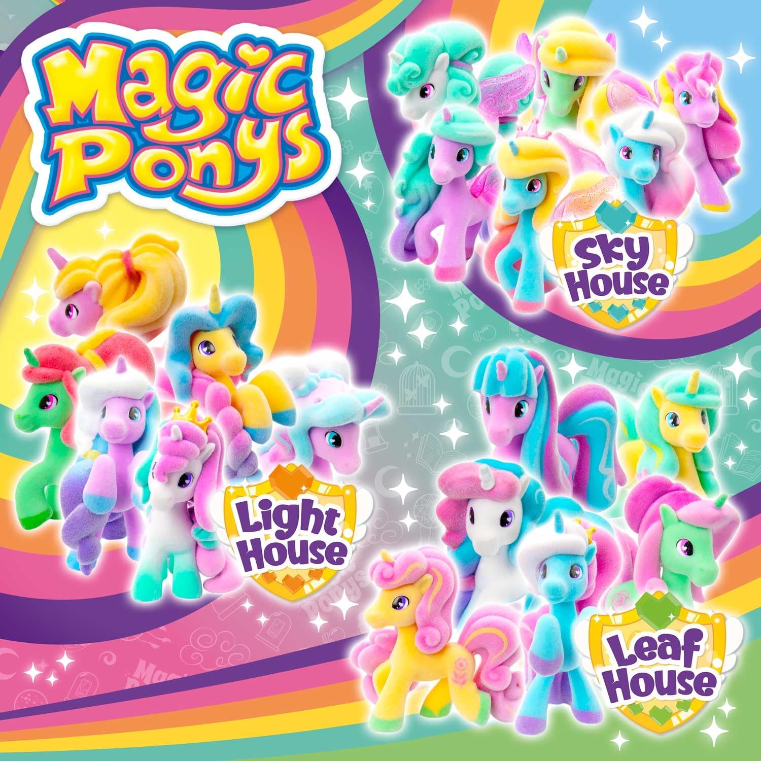 Detalle 1 de CRAZE Magic PONYS Set 4 Ponys con Accesorios