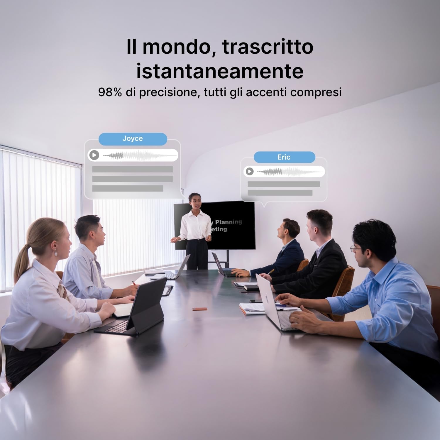 Thumbnail 5 de Comulytic Note Pro Registratore Vocale AI: trascrizioni illimitate, riassunti e controllo tramite app
