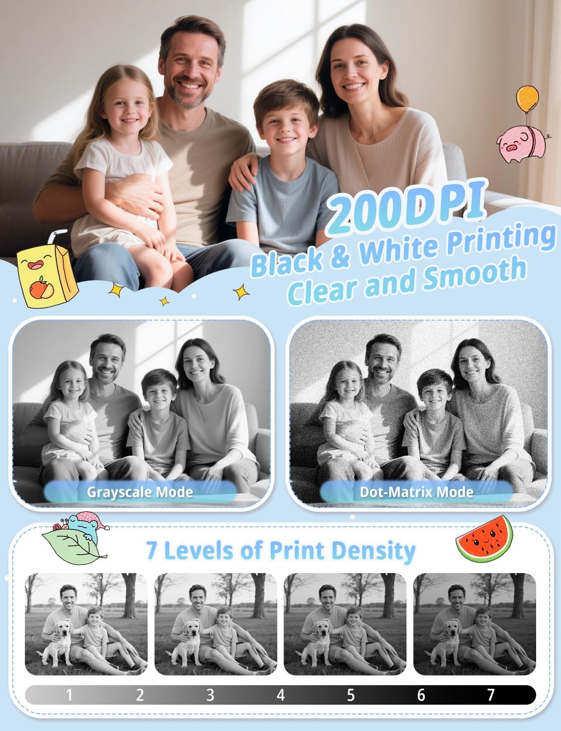 Thumbnail 3 de YOHOOLYO Kids Camera Instant Print with 32GB Card & 3 Paper Rolls – 2.4" Digital Instant Camera for Kids Aged 4–10 (Blue)