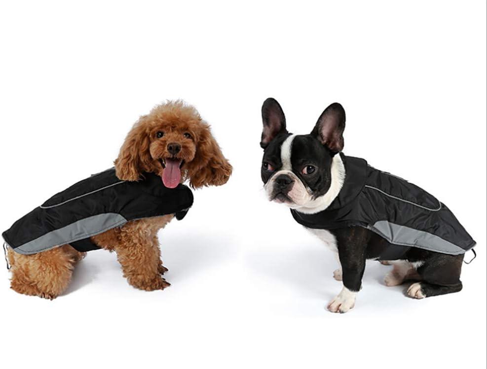 Thumbnail 6 de Morezi Dog Warm Coats Jackets: Waterproof Coat with Harness Hole for Small & Medium Dogs (Black, Size S)
