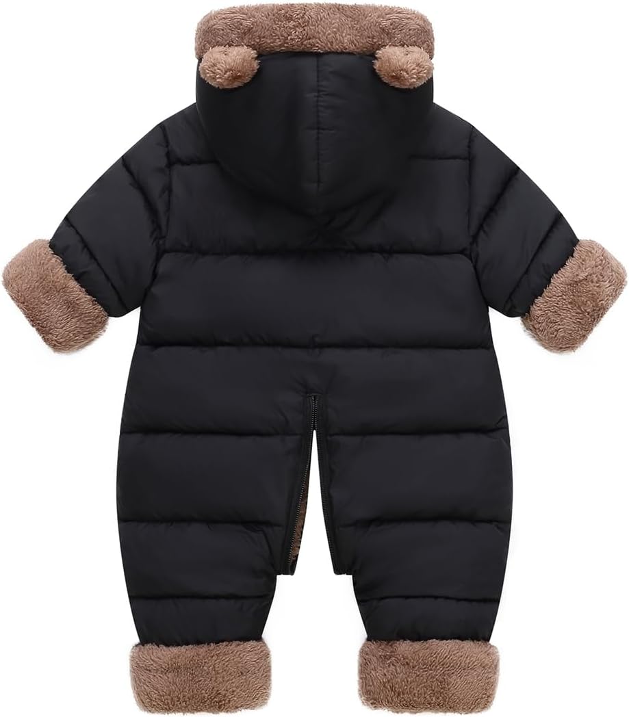 Detalle de JiAmy babysnöoverall med fleecefoder och dragkedja, 6–24 månader