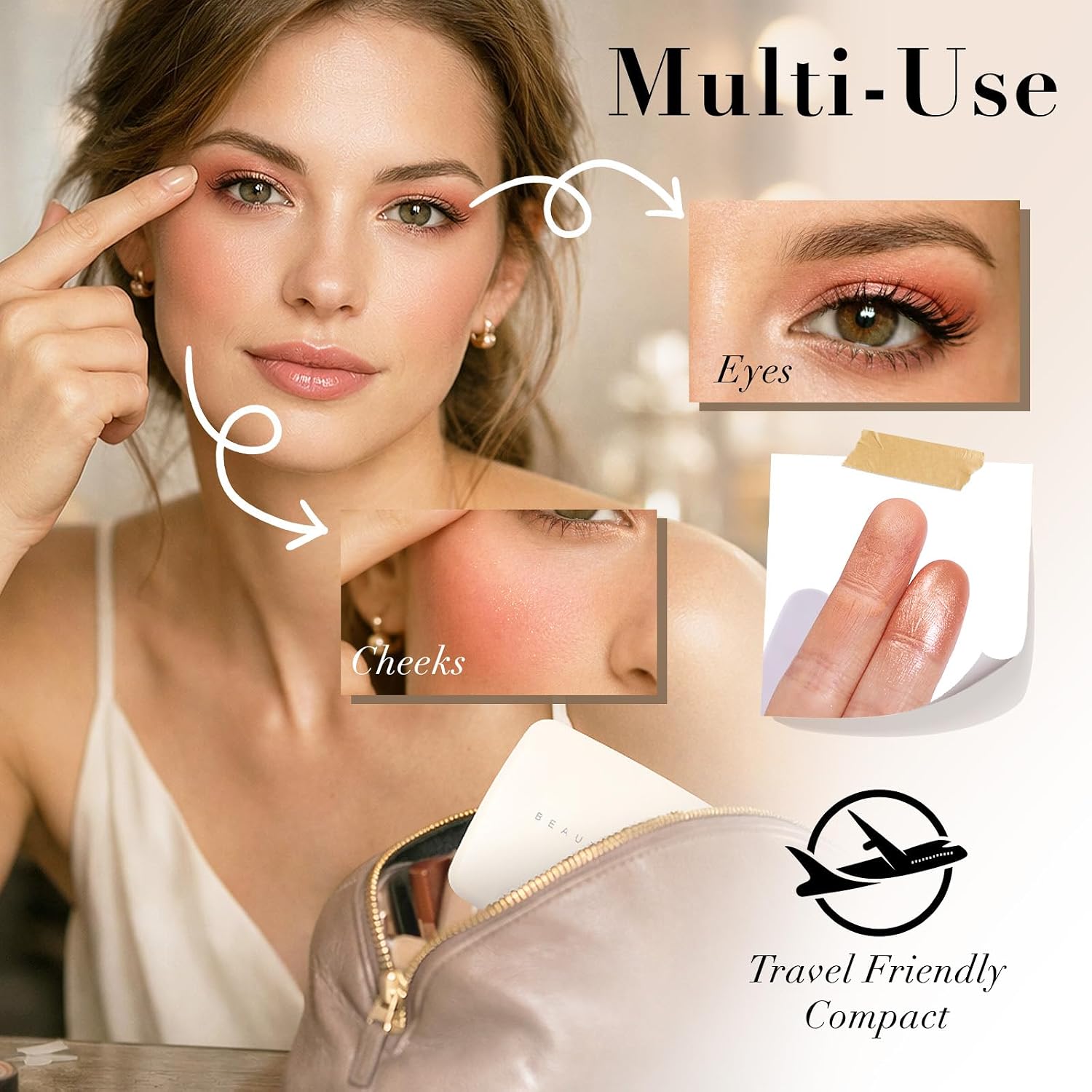 Thumbnail 6 de MOOMARTO 01 Soft Taupe Contour & Highlighter Palette with Matte and Shimmer Finishes