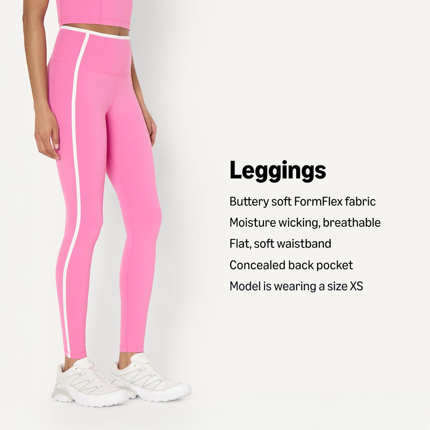 Thumbnail 2 de Amazon Essentials Women's Active FormFlex Buttery Soft High Waist Full Length Yoga Leggings with Contrast Trim
